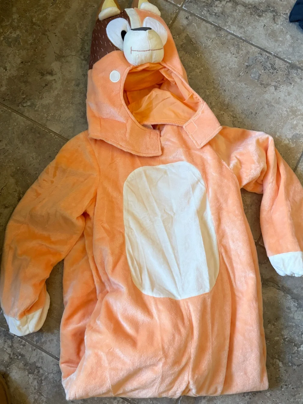 Pottery Barn Kids Adult Bluey Chilli Costume Onesie with Hood